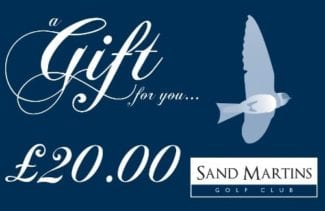 Sand Martins Gift Voucher £20